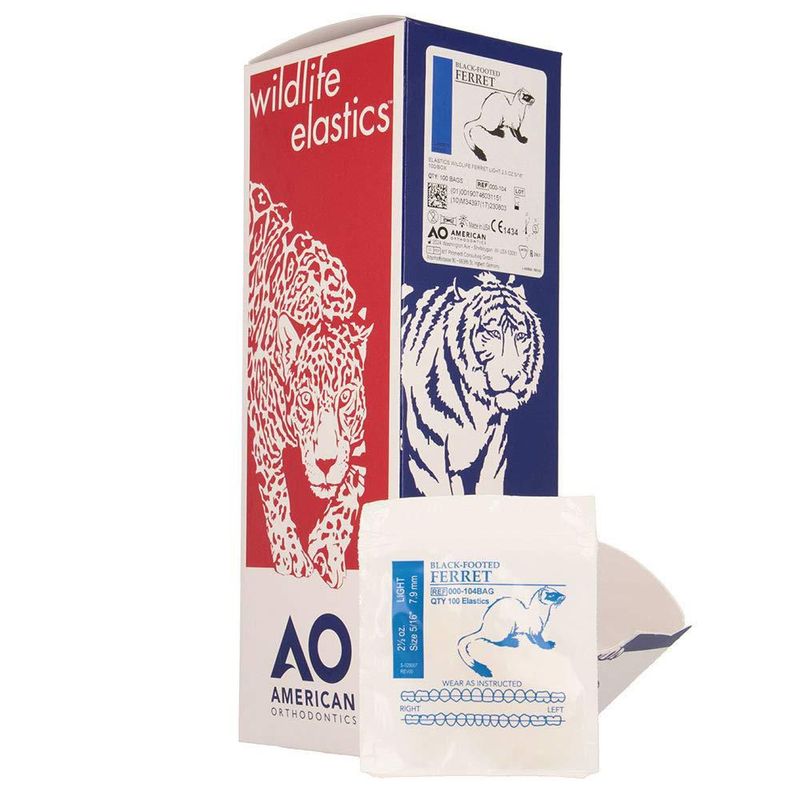 Elásticos American Orthodontics 13 cm 25 oz Látex Ligero