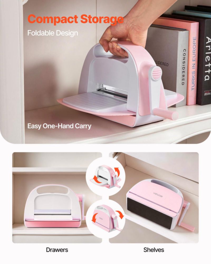 Máquina de Troquelado y Relieve Manual VEVOR 15 cm Portátil Ergonómica