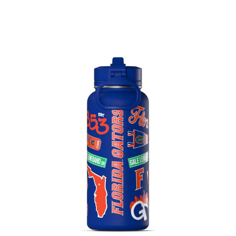 Botella Hydrapeak Florida Gators 950 ml con tapa de pajilla
