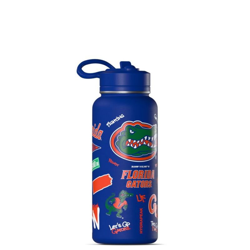 Botella Hydrapeak Florida Gators 950 ml con tapa de pajilla