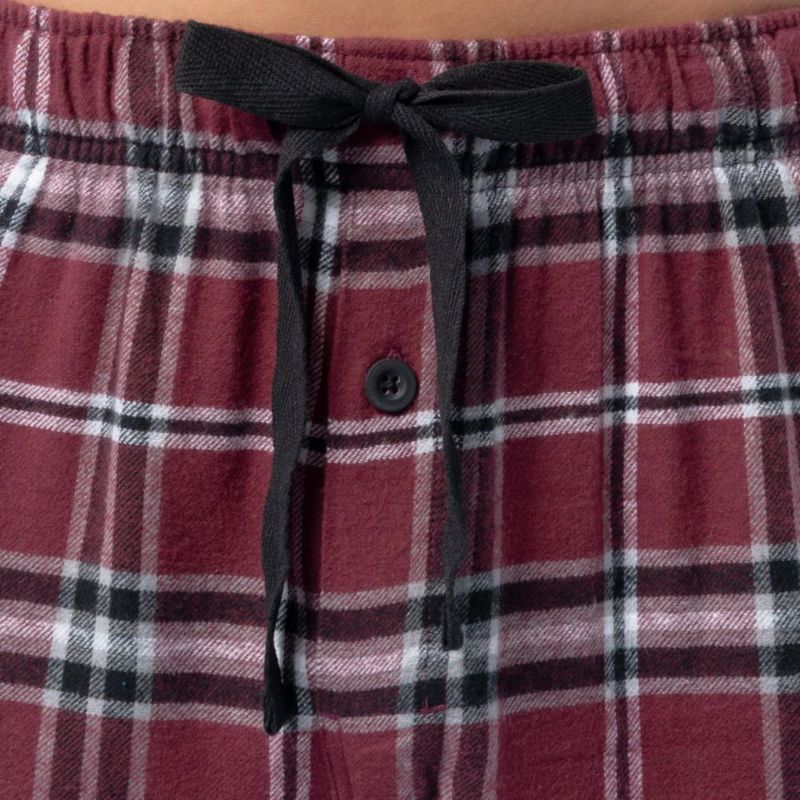 Pantalones Fruit of the Loom Mediano Rojo Oscuro a Cuadros