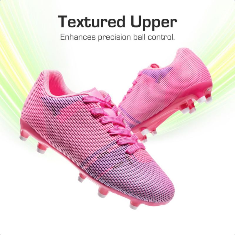 Botas de fútbol DREAM PAIRS talla 10 rojo rosado/blanco