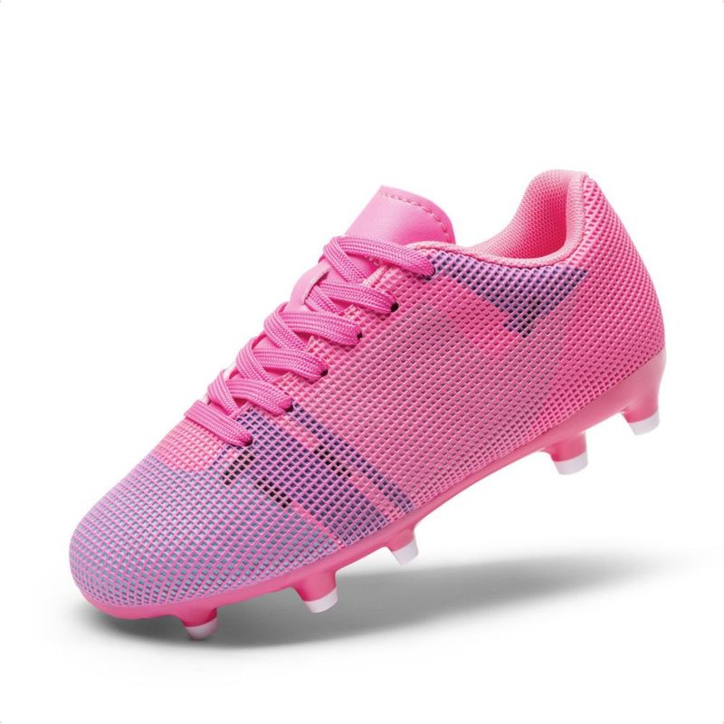 Botas de fútbol DREAM PAIRS talla 10 rojo rosado/blanco