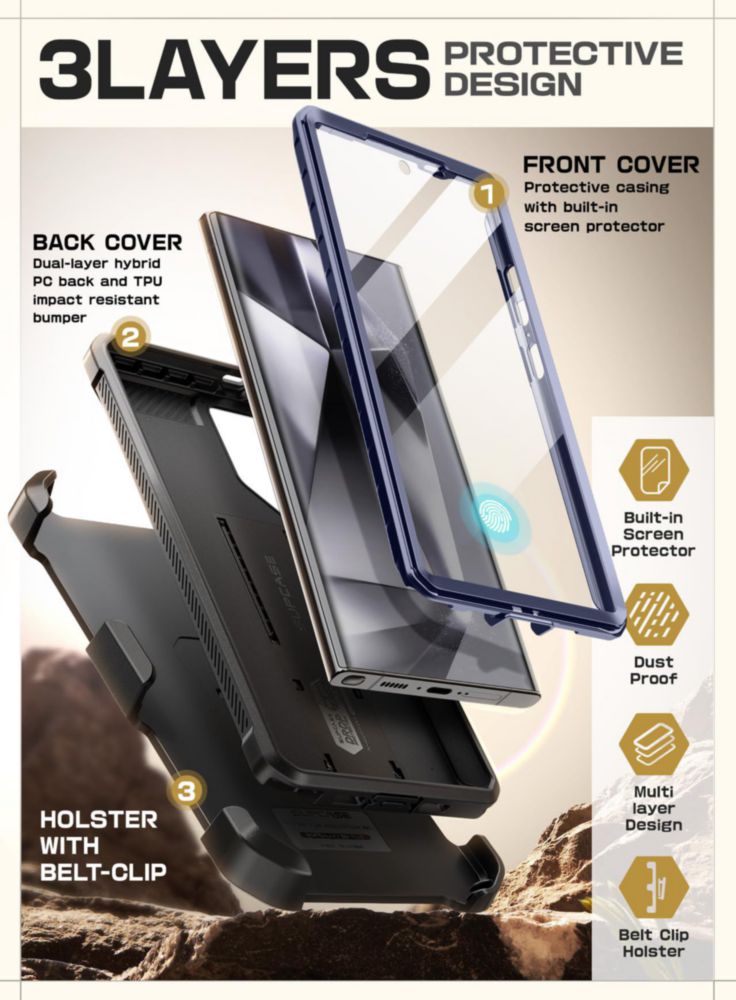 Funda para Teléfono SUPCASE Galaxy S24 Ultra BlueWave