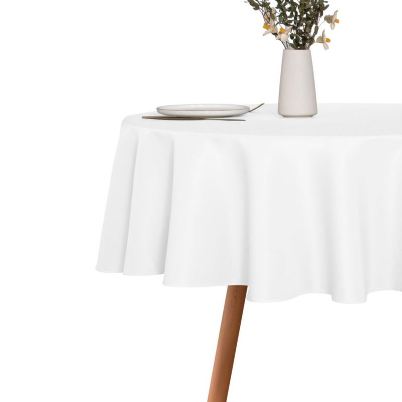 Mantel redondo blanco de 178 cm – sancua