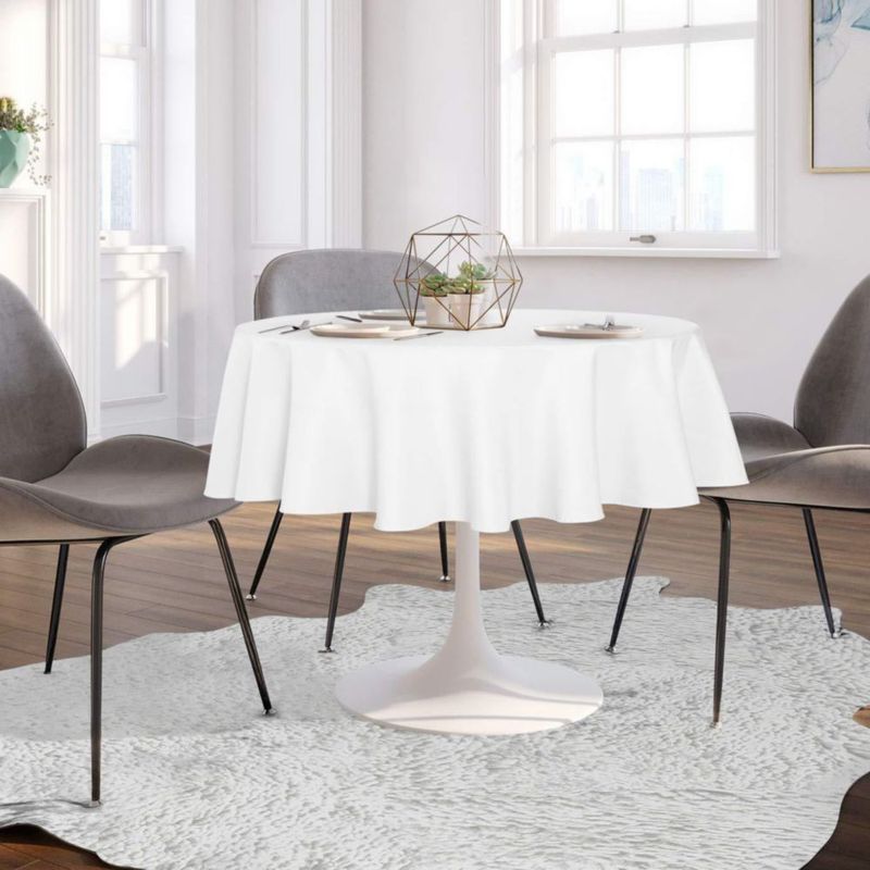 Mantel redondo blanco de 178 cm – sancua