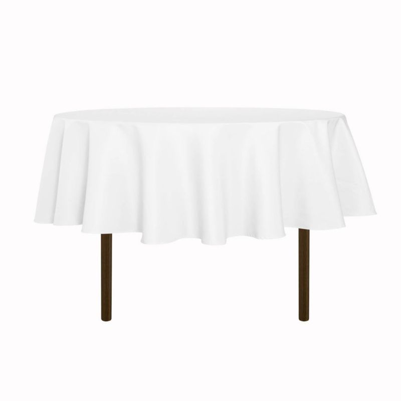 Mantel redondo blanco de 178 cm – sancua