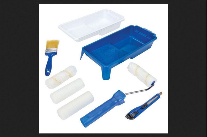 Kit de Pintura HOME PLUS 8 piezas con Bandeja Rodillo y Brocha