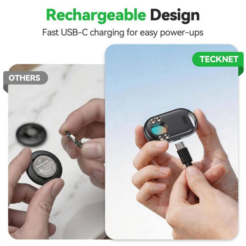 Rastreador TECKNET Bluetooth Recargable Certificado MFi