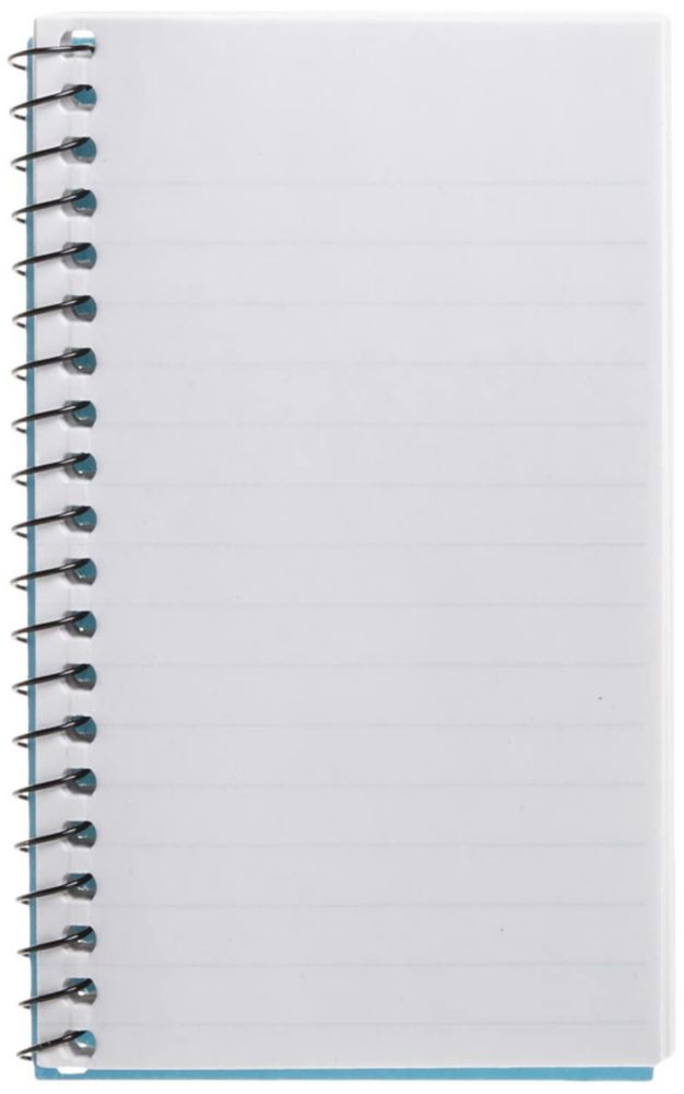 Libro en blanco Mead Memo encuadernado con alambre 13 x 8 cm 60 hojas