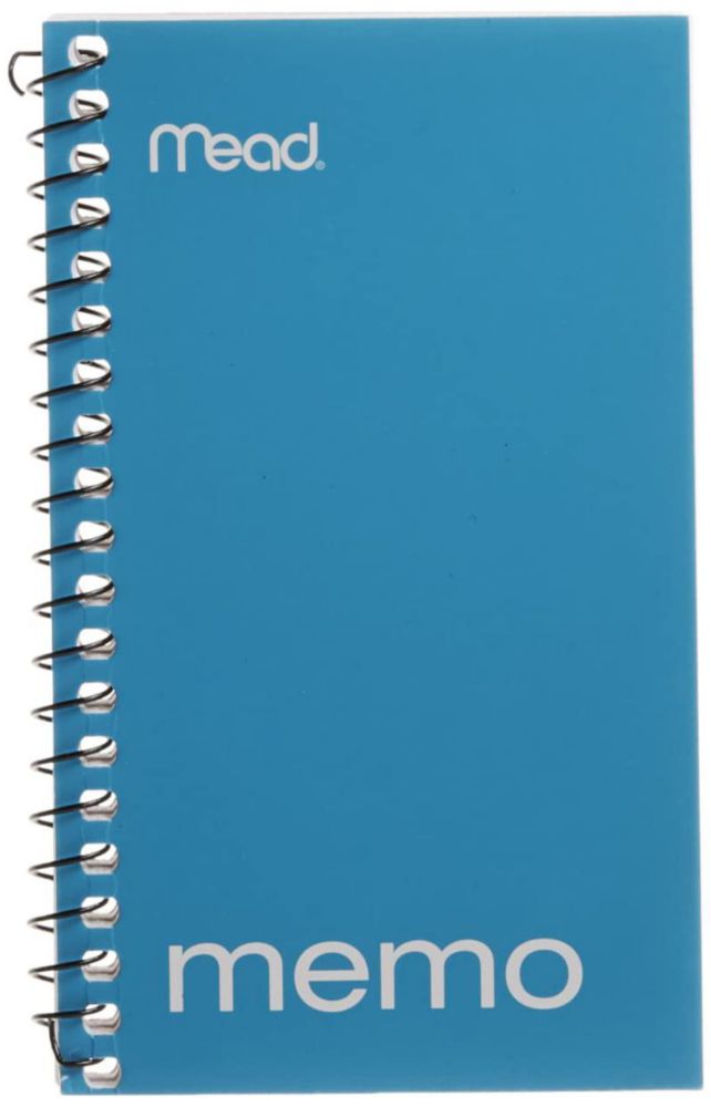 Libro en blanco Mead Memo encuadernado con alambre 13 x 8 cm 60 hojas