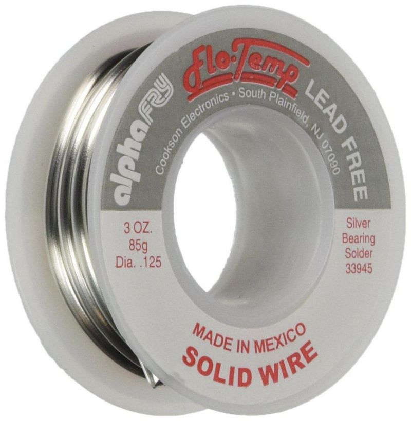 Soldador de fontanería Alpha Fry AM33945 sin plomo 85 g .125 de diámetro
