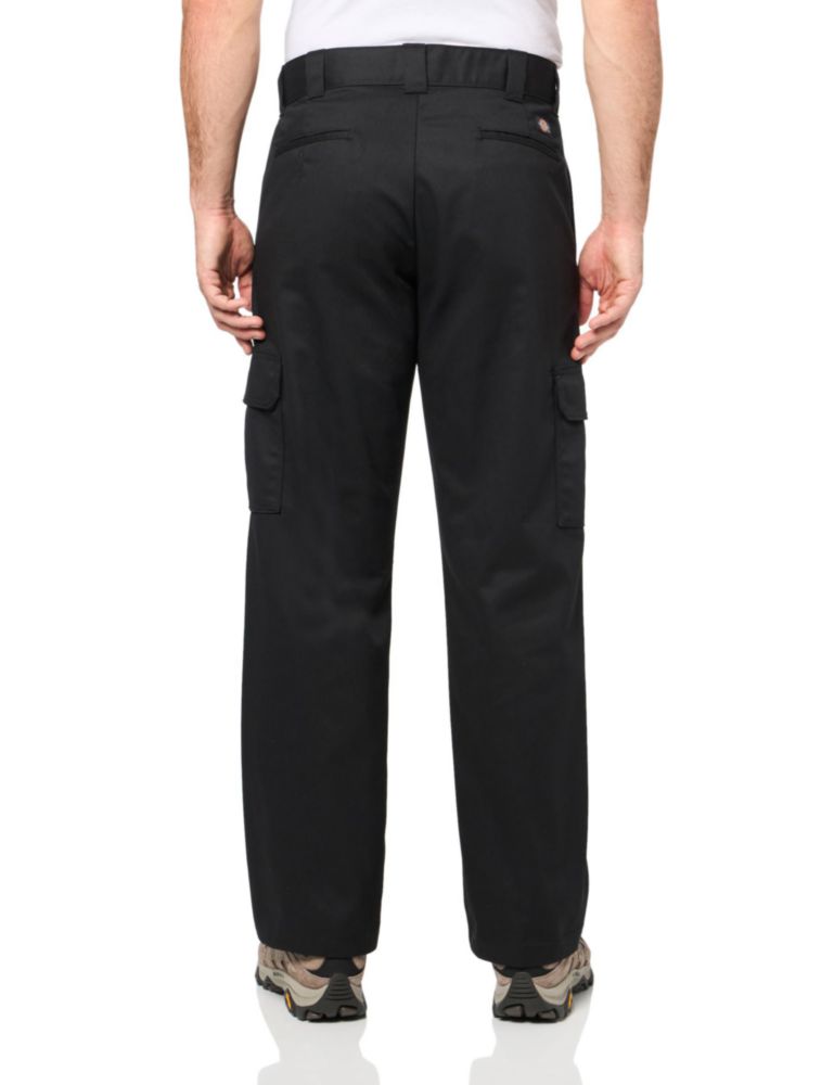 Pantalones Cargo Dickies 34x30 Negro Corte Relajado