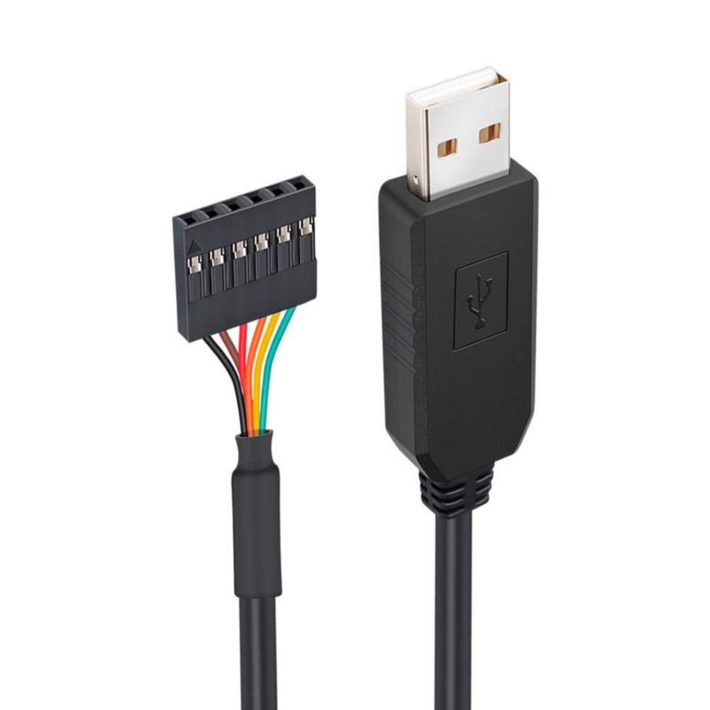 Adaptador USB a TTL DTECH 5V 18 m FTDI FT232RL de 6 pines