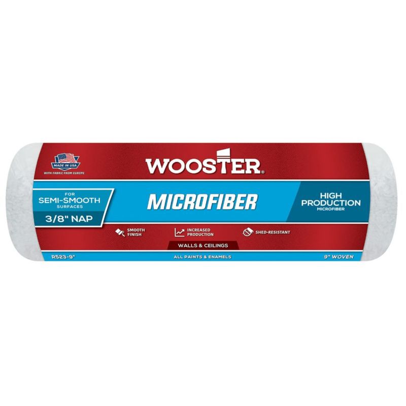 Rodillo de Pintura Wooster R523-9 Microfibra 9" Liso