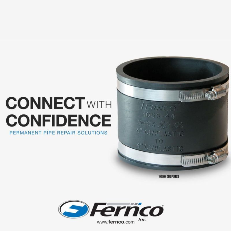 Acoplamiento de tubería flexible Fernco 1056-33 de 3 pulgadas elastomérico