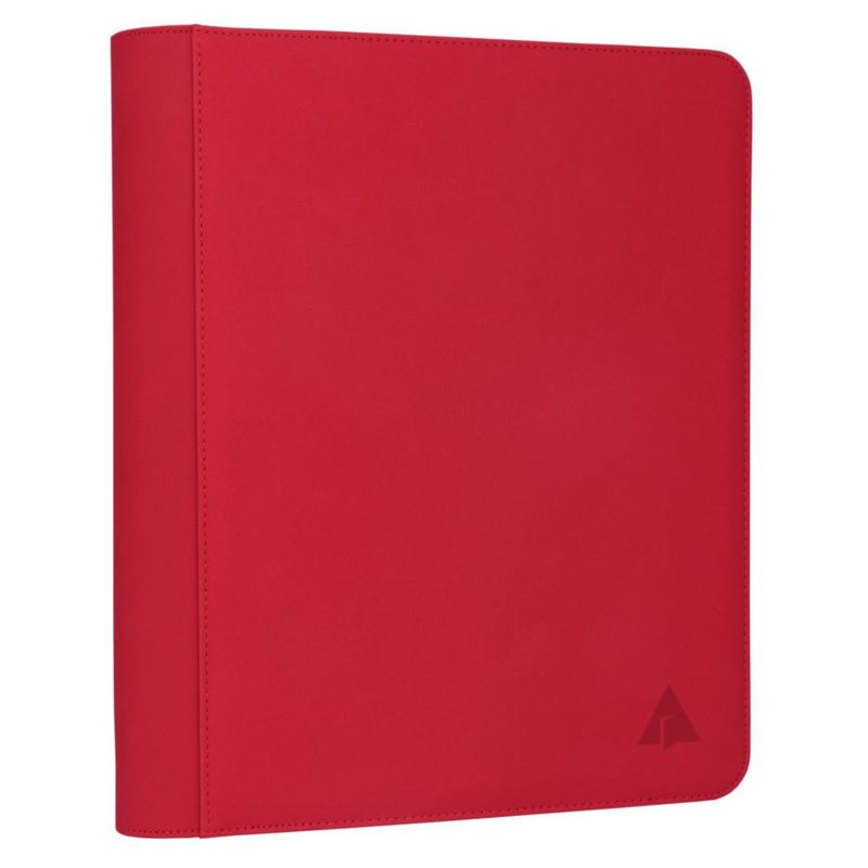 Carpeta de anillas Alteagle 504 Toploader roja para cartas 3"x4"