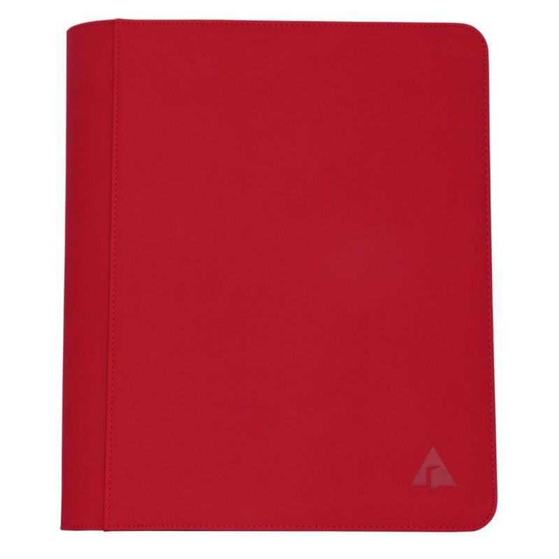 Carpeta de anillas Alteagle 504 Toploader roja para cartas 3"x4"