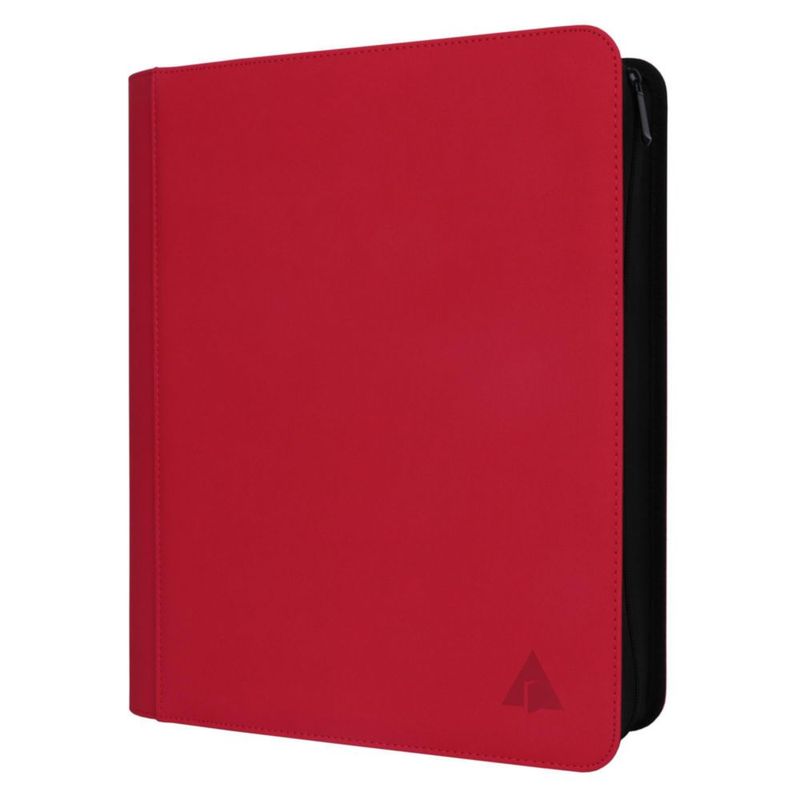 Carpeta de anillas Alteagle 504 Toploader roja para cartas 3"x4"