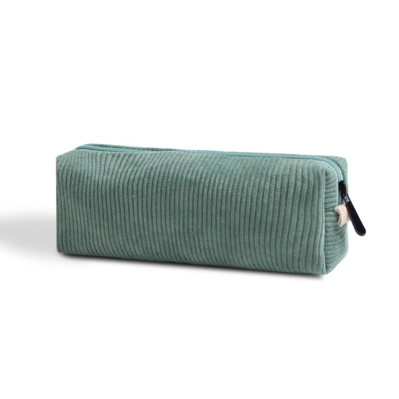 Estuche OZAOZ 21x8x5 cm Verde de Pana Grande