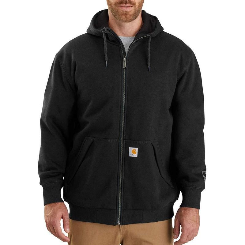 Abrigo Carhartt Paxton Forrado Térmicamente Negro Talla Grande Alta