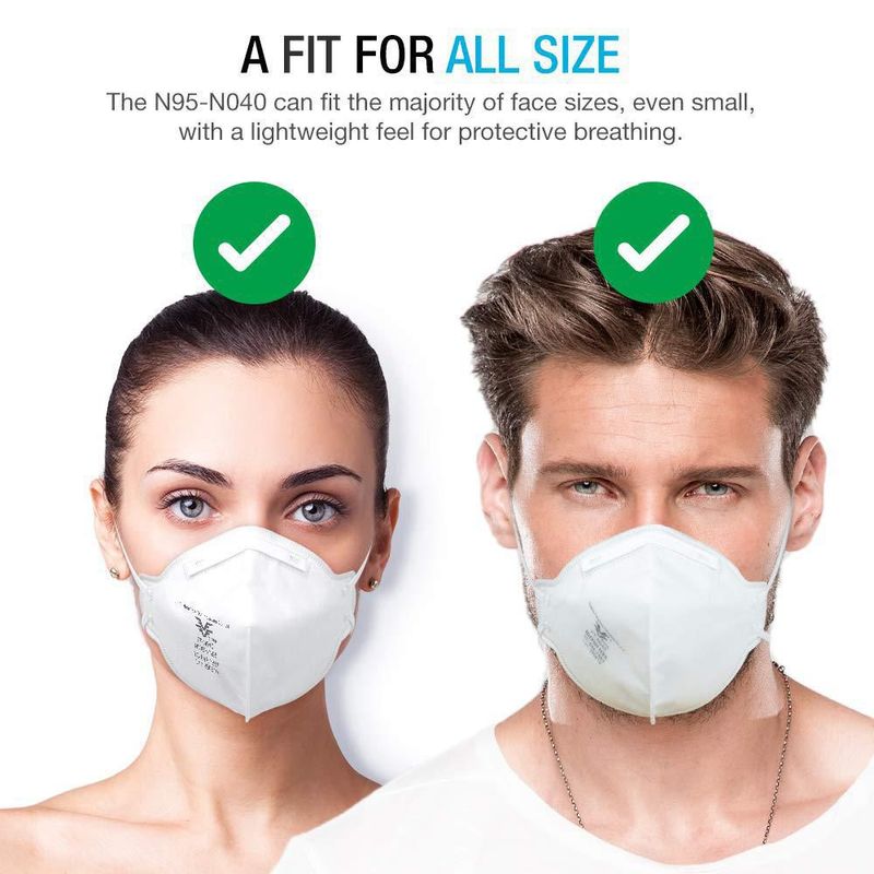 Mascarilla protectora FANGTIAN N95 aprobada por NIOSH paquete de 30