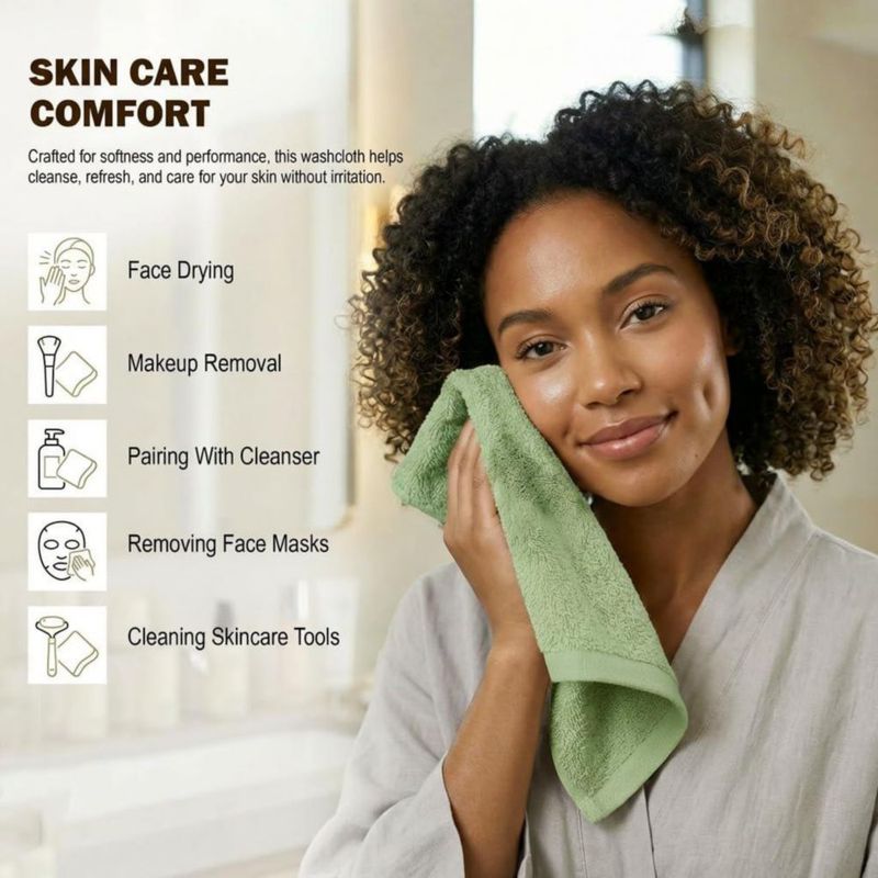Paños de mano Utopia Towels 30 cm Pack de 12 en verde salvia