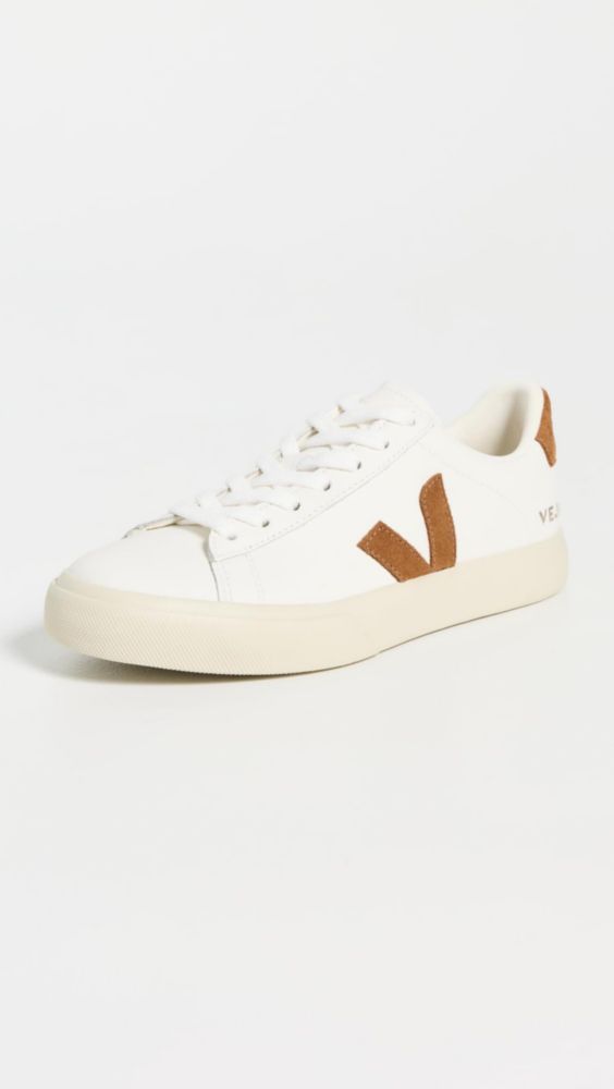 Zapatillas Veja Campo para mujer blanco y cognac talla 6 US