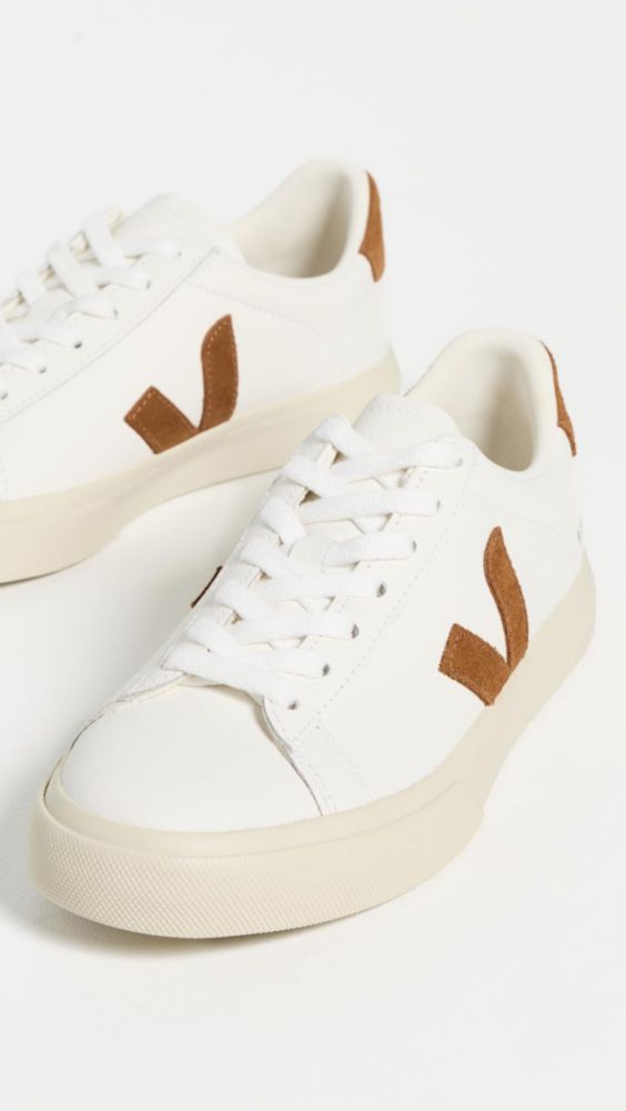 Zapatillas Veja Campo para mujer blanco y cognac talla 6 US