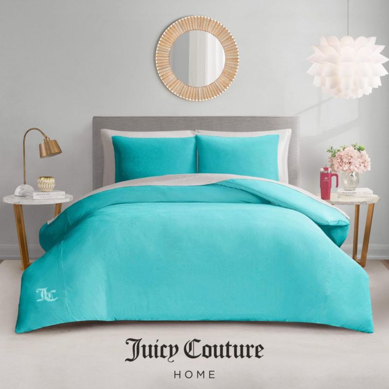 Juego de Edredón y Fundas Juicy Couture Full/Queen 3 piezas azul