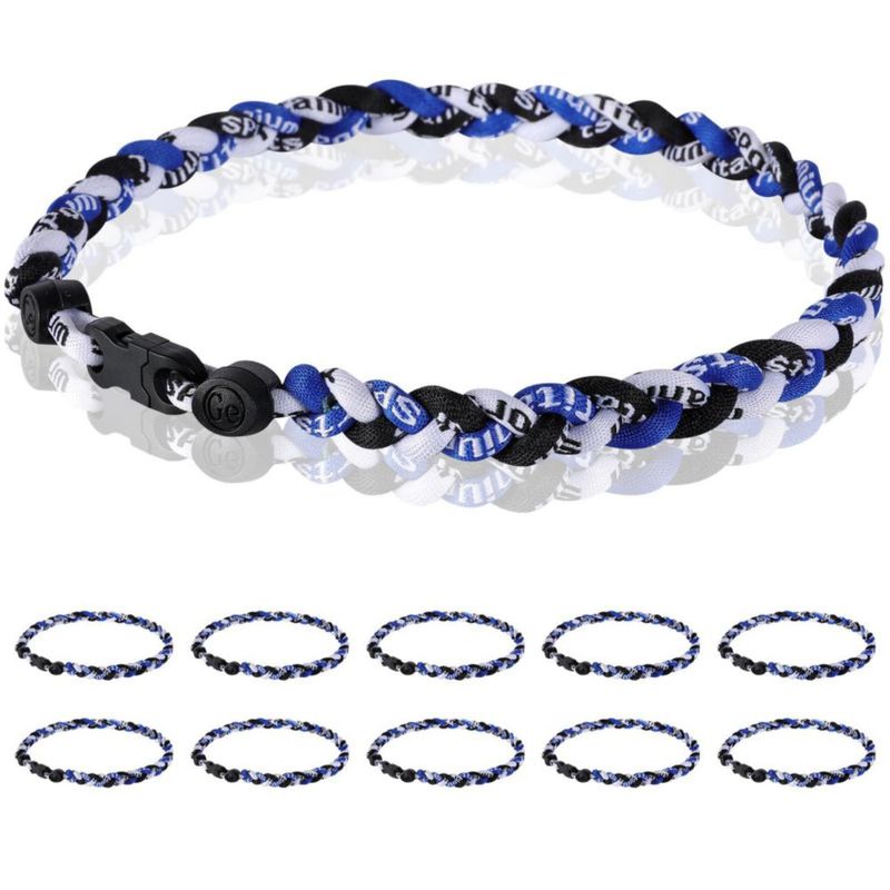Collar Midtatus 46 cm Pack de 12 Azul‑Negro‑Blanco