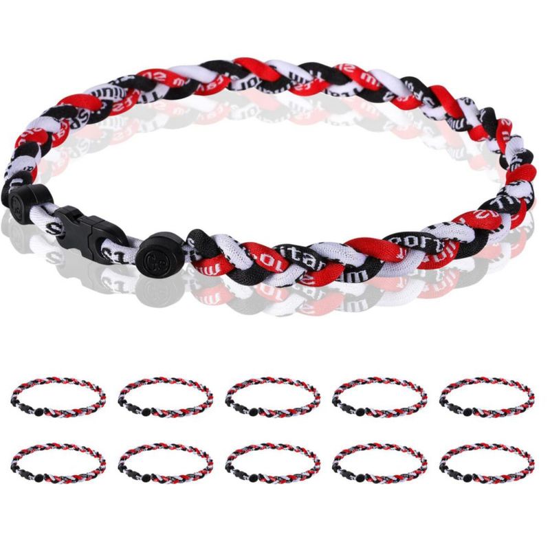 Collar Midtatus 46 cm Pack de 12 Rojo‑Negro‑Blanco