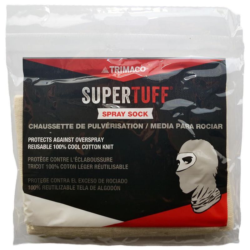 Calcetín Hat Trimaco SuperTuff de algodón en aerosol color blanco
