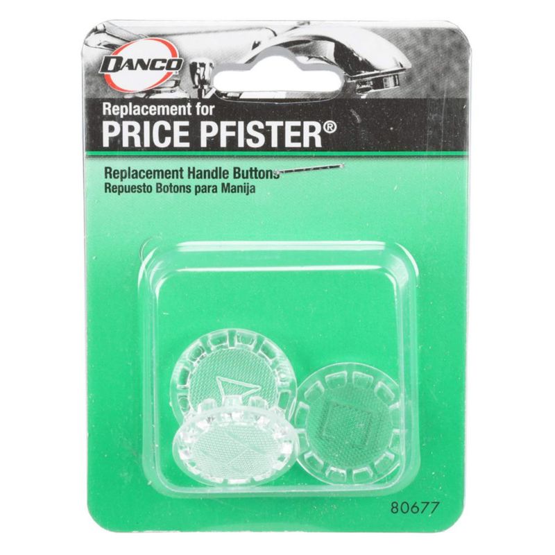 Botón de índice para grifos Price Pfister Danco 80677 Clear