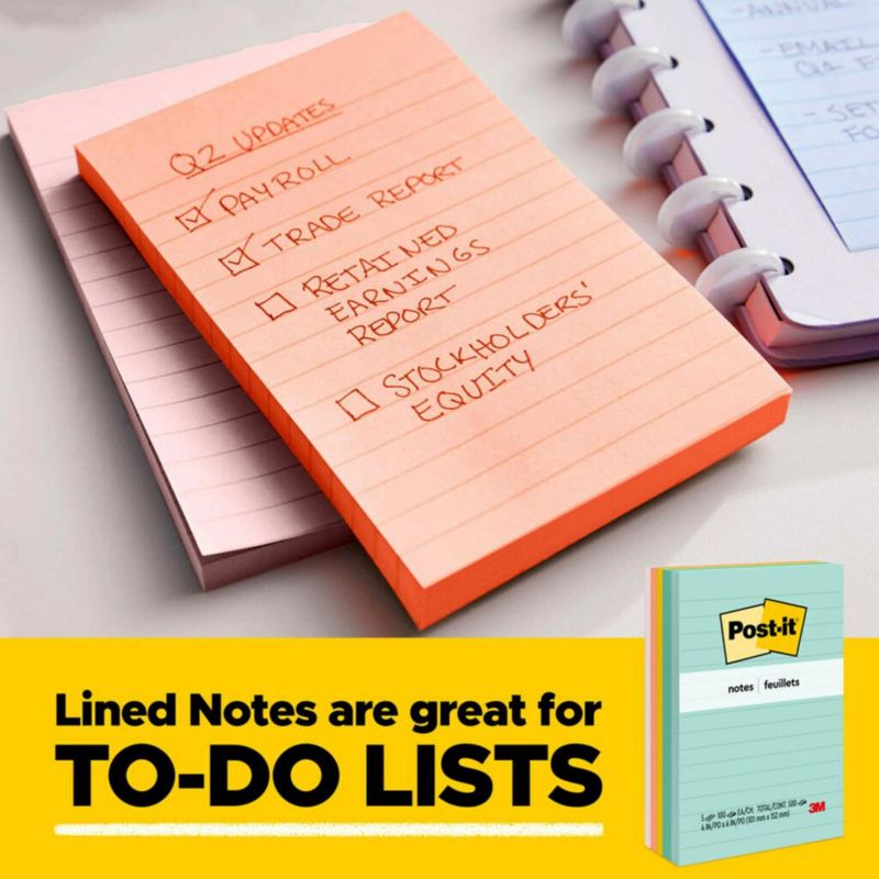 Post-it Notes 76 x 76 cm 4 blocs colores pastel
