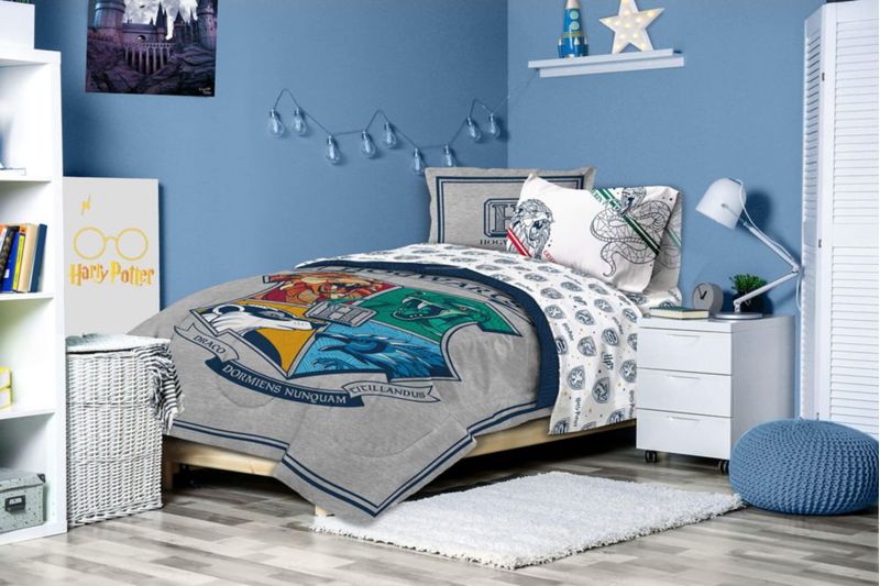 Juego de cama Jay Franco Full de 7 piezas gris