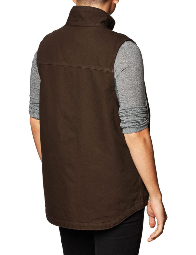 Chaleco Carhartt X-Large Marrón Oscuro con Cuello Simulado