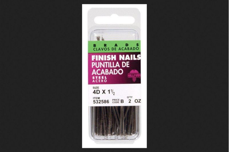 Uñas de acabado Hillman 4d 15 pulgadas acero pulido 57 g