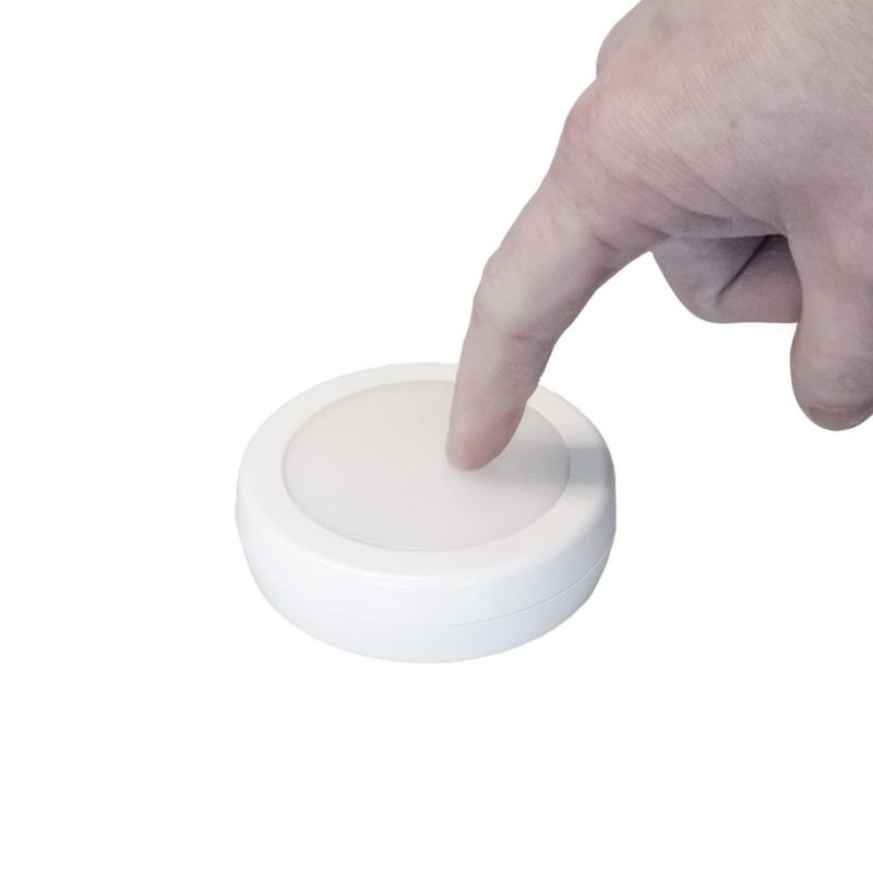Luz LED tipo disco Westek 3 unidades ajustable blanca con mando a distancia