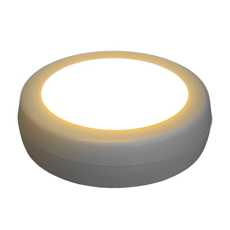 Luz LED tipo disco Westek 3 unidades ajustable blanca con mando a distancia