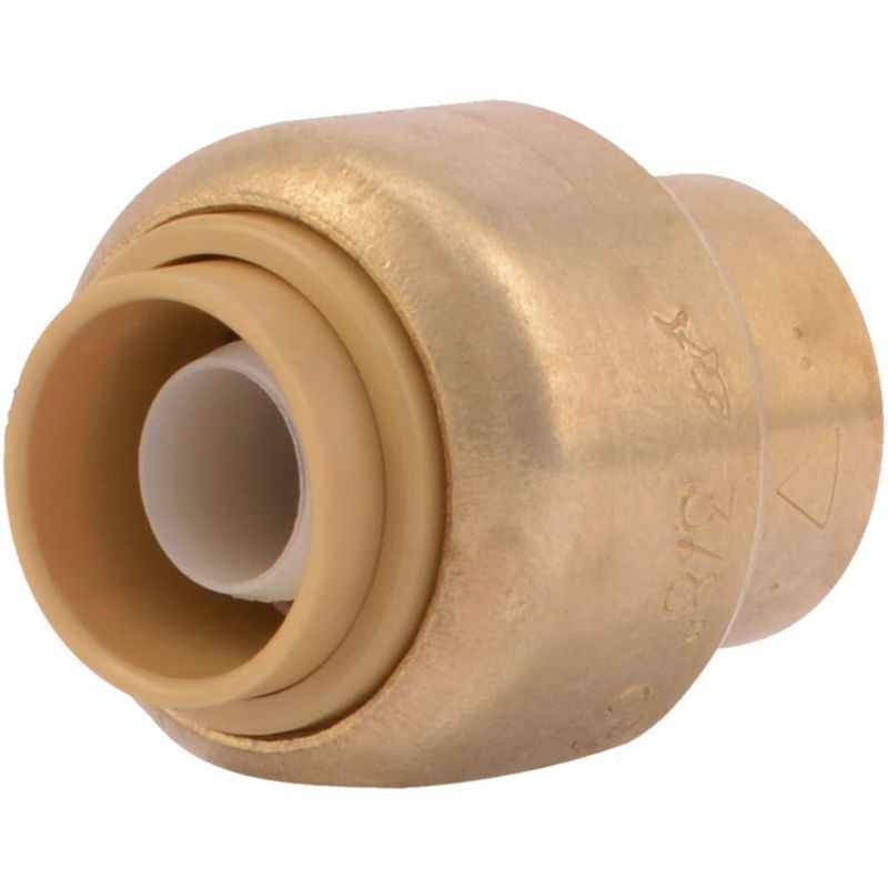 Accesorio de plomería de latón SharkBite Push Cap de 3/8 pulgadas