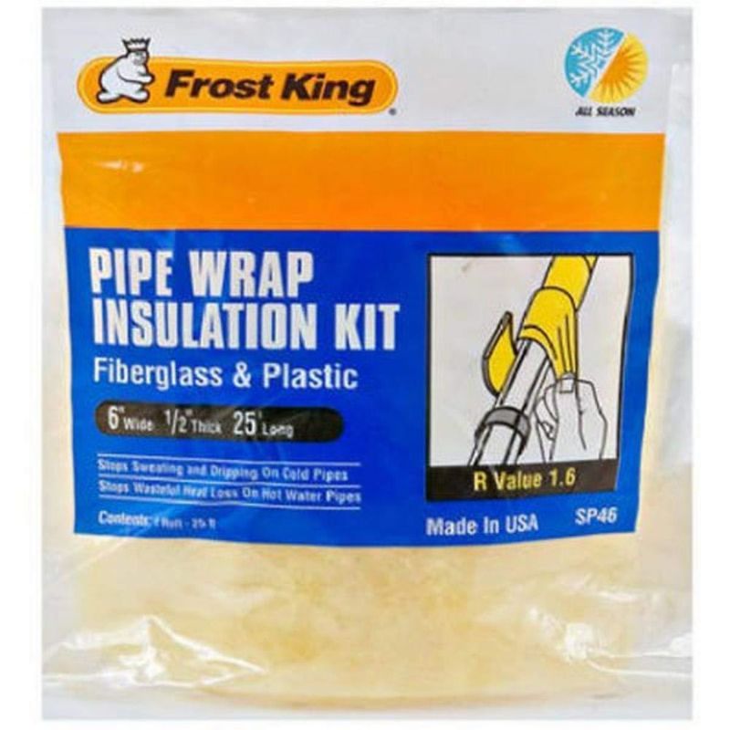 Kit de tubos de fibra de vidrio Insulation Thermwell SP46 de 15 cm x 75 m