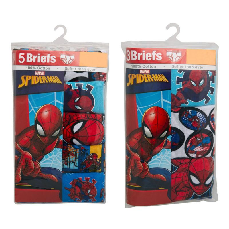 Calzoncillos Spider-Man talla 4 de algodón con múltiples estampados