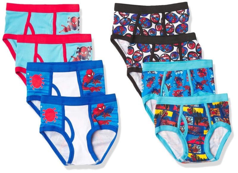Calzoncillos Spider-Man talla 4 de algodón con múltiples estampados