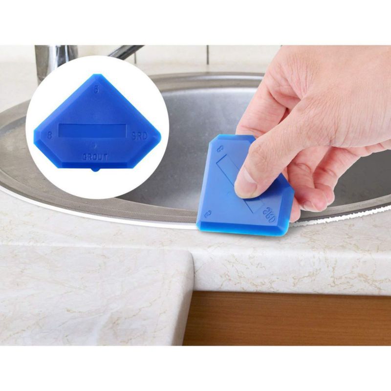 Herramienta de calafateo Outus 2 unidades azul para silicona y lechada