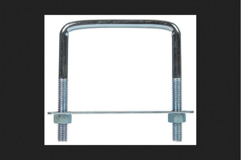 Perno en U cuadrado de acero galvanizado Bolt ACE Hampton de 3/8 pulgadas
