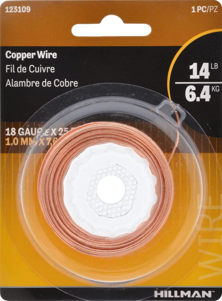 Cable de cobre Wire Hillman calibre 18 75 m resistente a la corrosión
