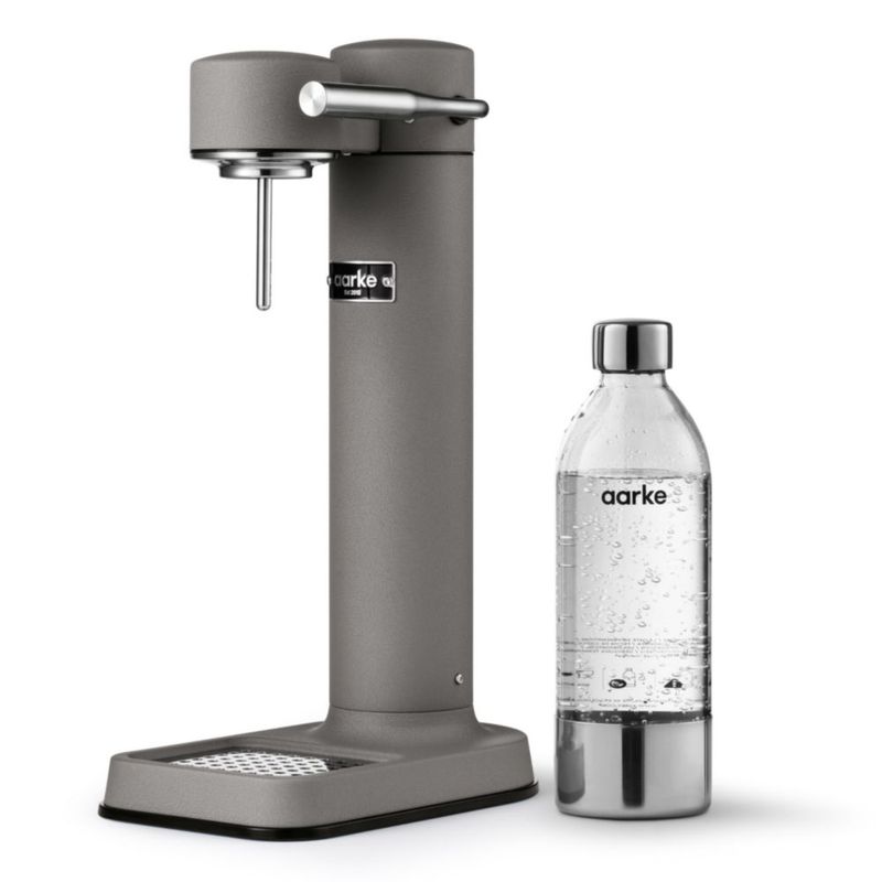 Máquina de agua con gas Aarke Carbonator 3 gris mate 800 ml