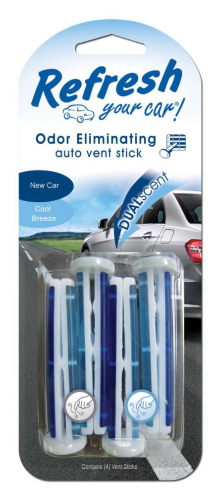 Ambientador para coche Refresca tu coche juego de 4 unidades de doble aroma