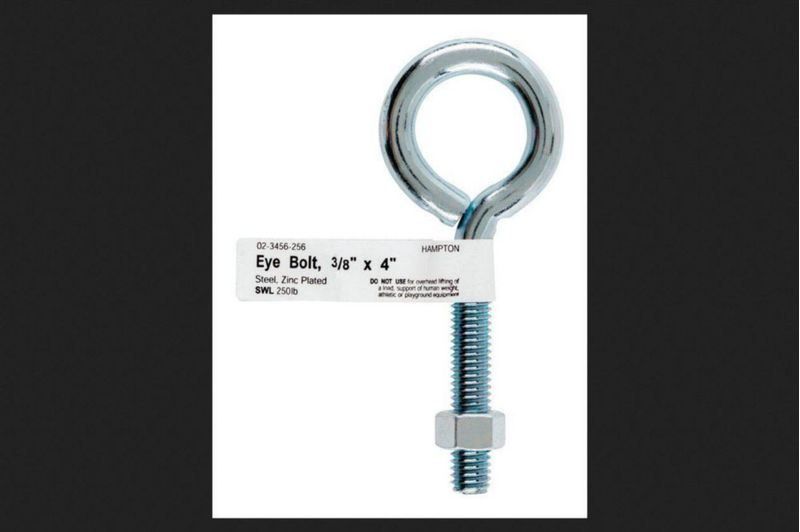 Bolt Eye Closed Hampton 3/8 pulgadas x 10 cm chapado en zinc